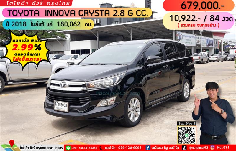 ขายรถตู้มือสอง toyota innova รถปี2018 รหัส 73472 รูปที่1